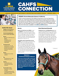 CAHFS Connection Newsletter August 2018