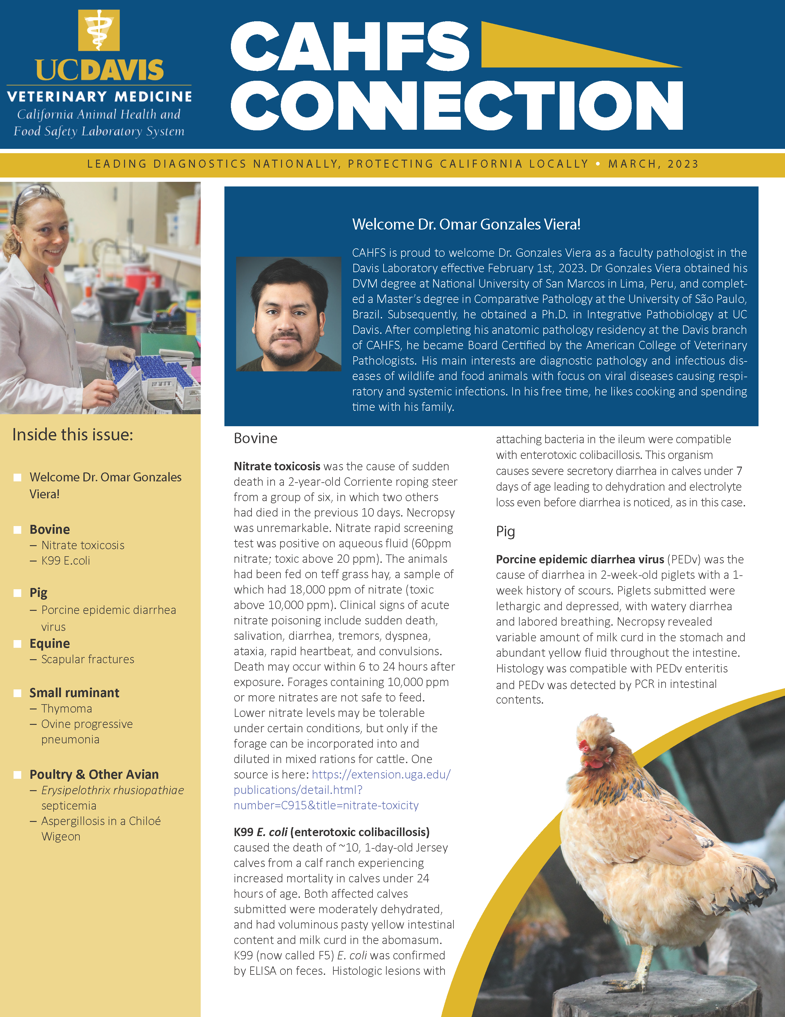 CAHFS Connection Newsletter March 2023